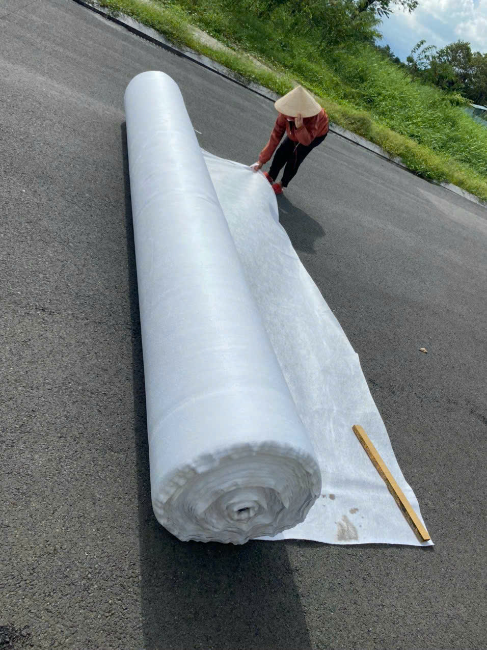 Vải địa kỹ thuật - vải địa lót trồng cây 